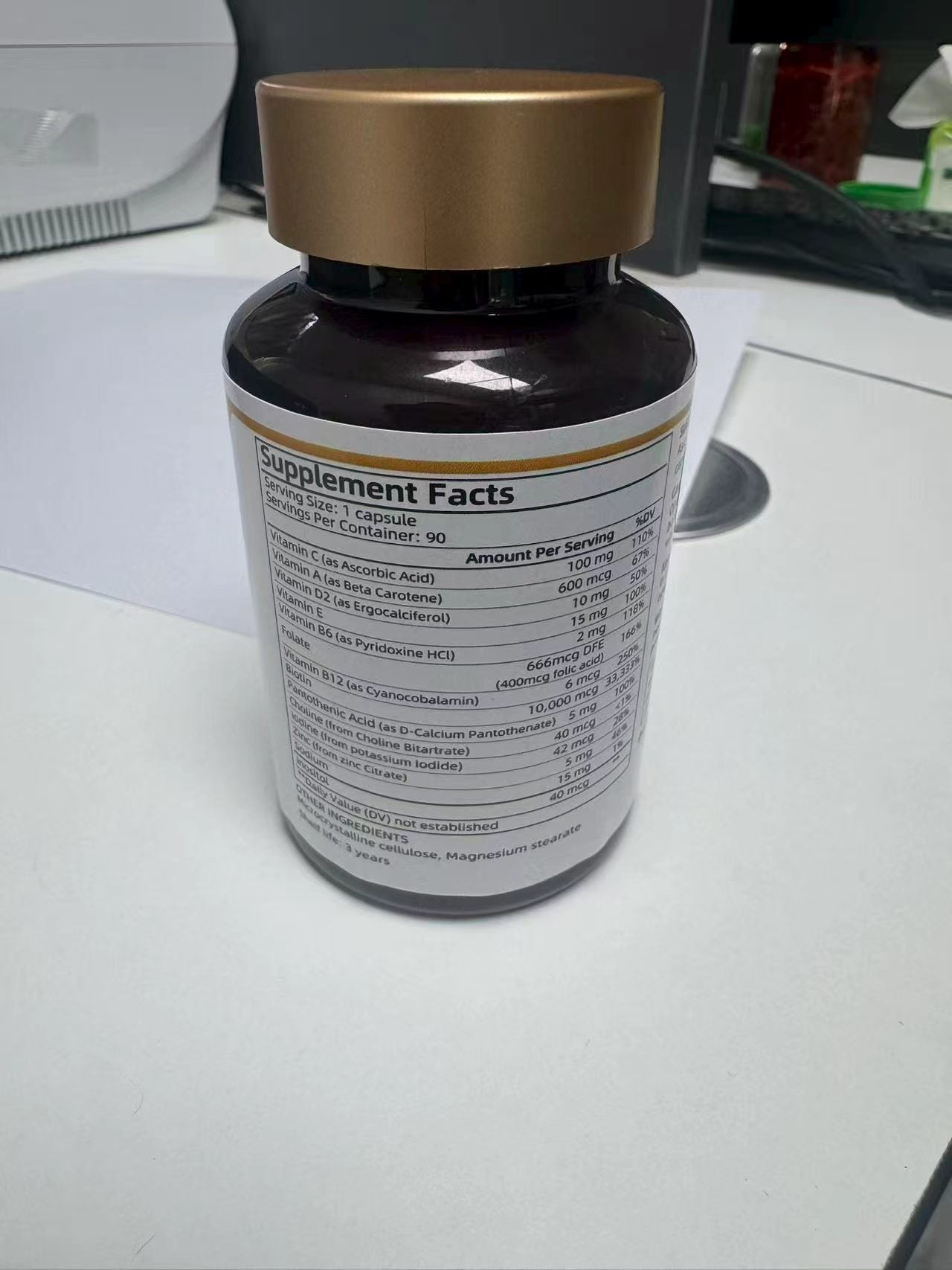 Junerook Biotin 10,000mcg Capsules | Extra Strength Biotin Supplement for Healthy Hair, Skin & Nail Support, 90 Capsules