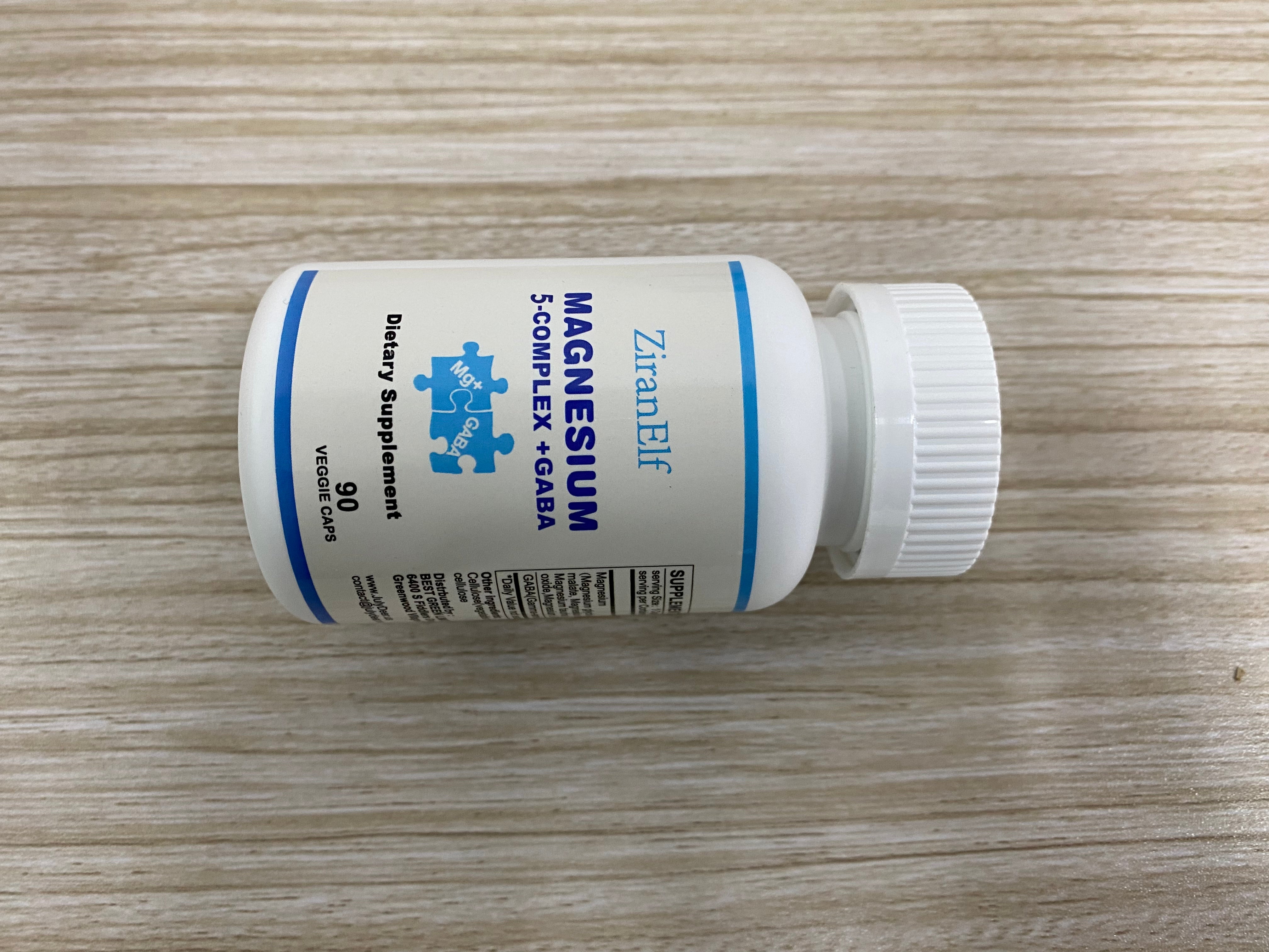 ZiranElf マグネシウムコンプレックス 350mg 筋肉、神経、エネルギー、GABA 睡眠サポート