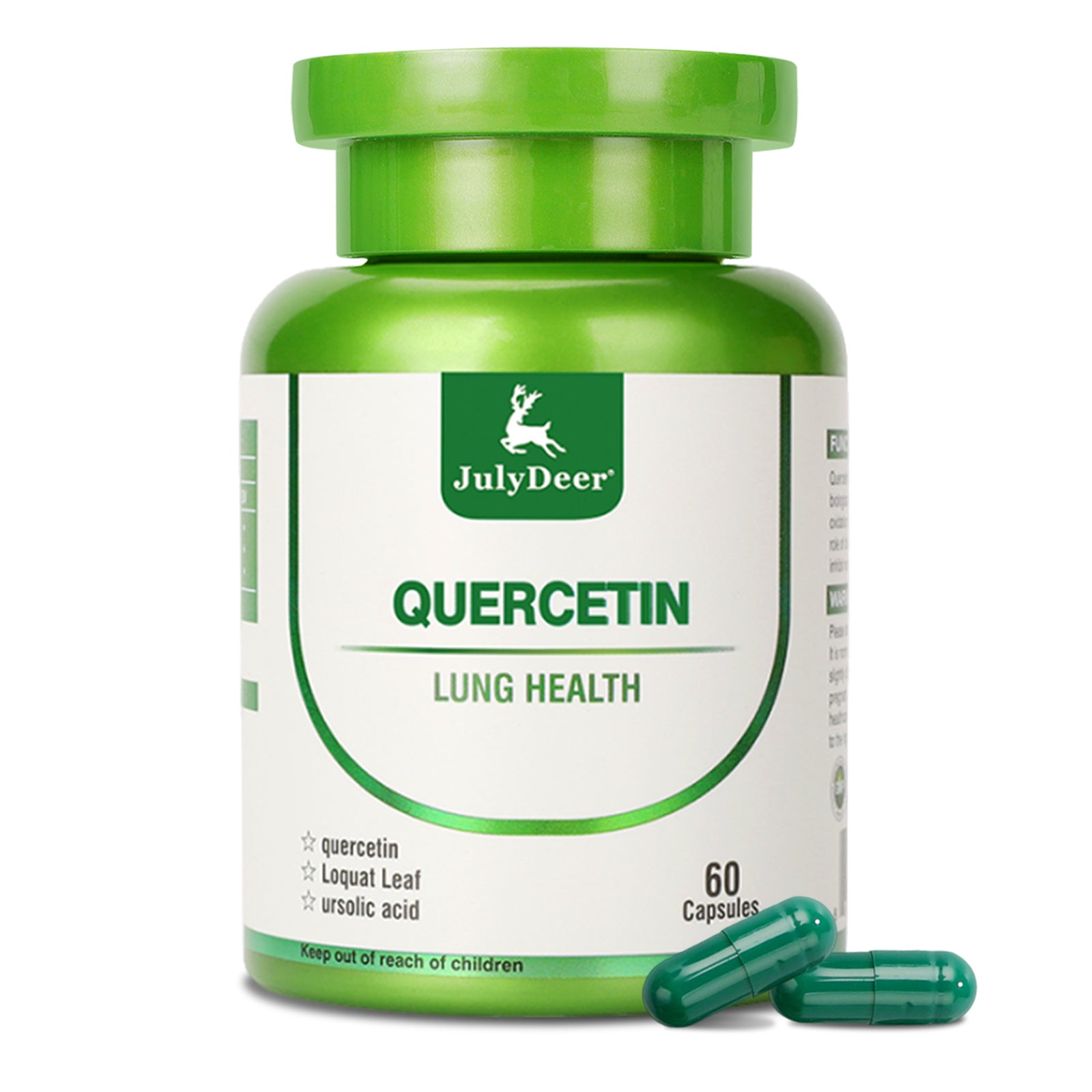 JulyDeer Quercetin 400mg Complex(3 in 1) 60 Capsules Supplement - Non-GMO to Support Immune System Function -  Supports Overall Health & Well Being
