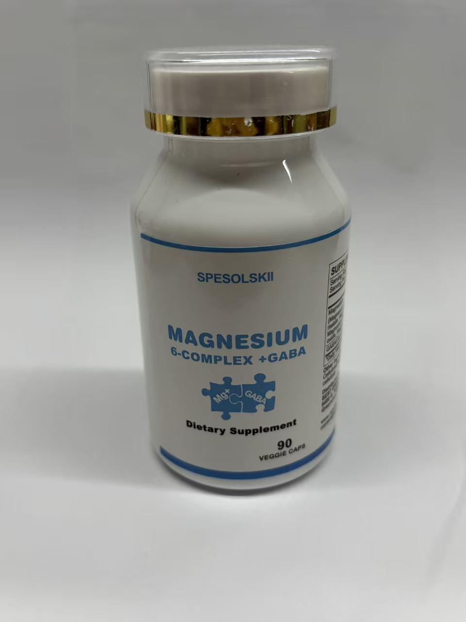 SPESOLSKII マグネシウム6複合体 350mg、マグネシウムミネラルサプリメント 90カプセル