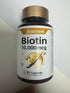 Junerook Biotin 10,000mcg Capsules | Extra Strength Biotin Supplement for Healthy Hair, Skin & Nail Support, 90 Capsules